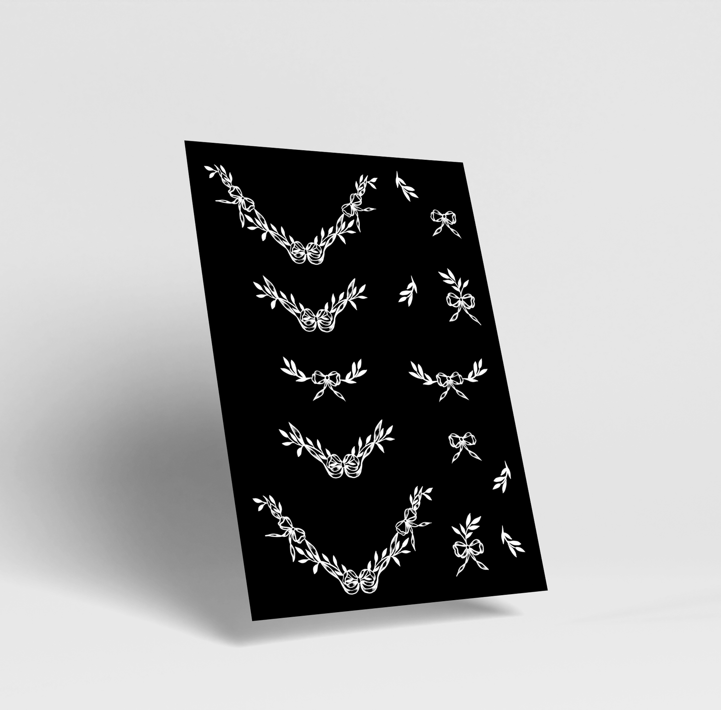 Bows and Leaves - Henna Sticker