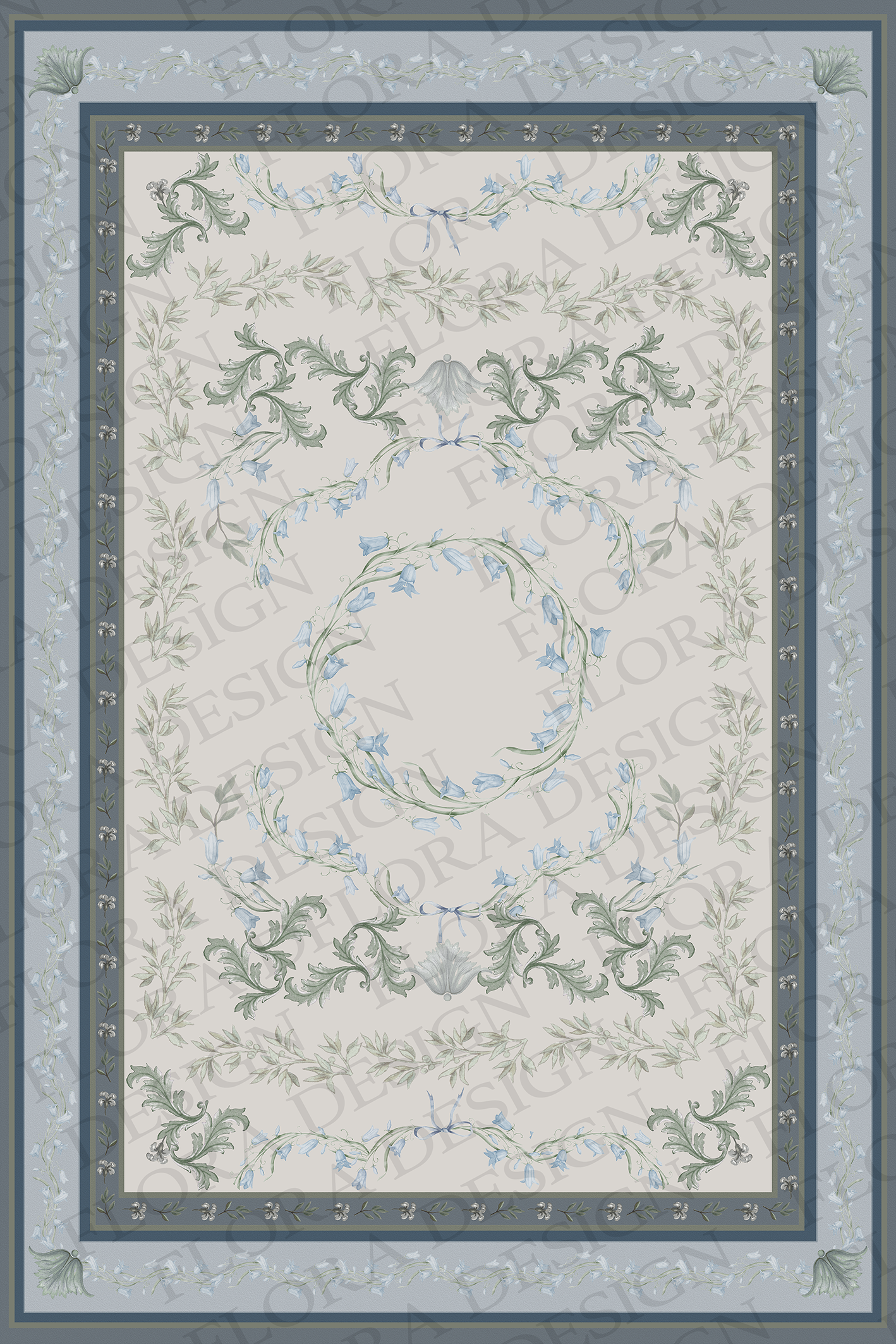 Bluebell Flower Rug