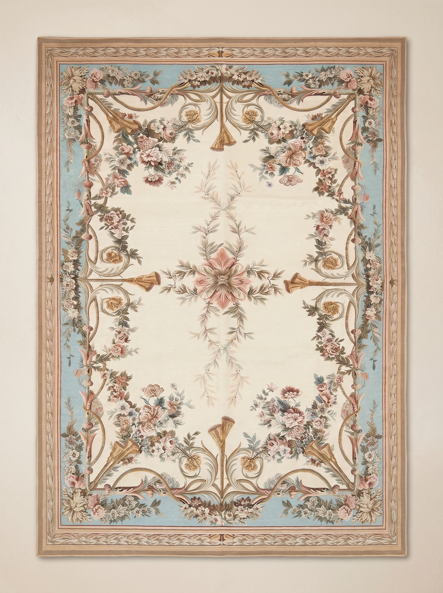 Rosalie Floral Rug – Turquoise