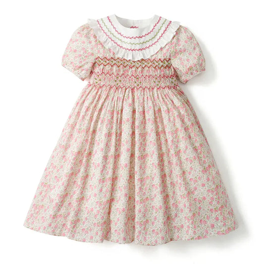 Strawberry Smocked Dress - Flora Kids