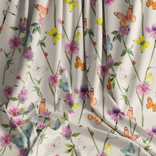 Butterfly Cottage Garden -  - Flora Fabrics - viscose