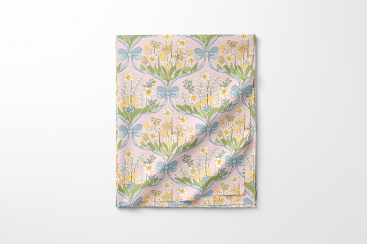Blossom Garland - Flora Fabrics - Summer Collection - Pre Order - BY Meter بالمتر