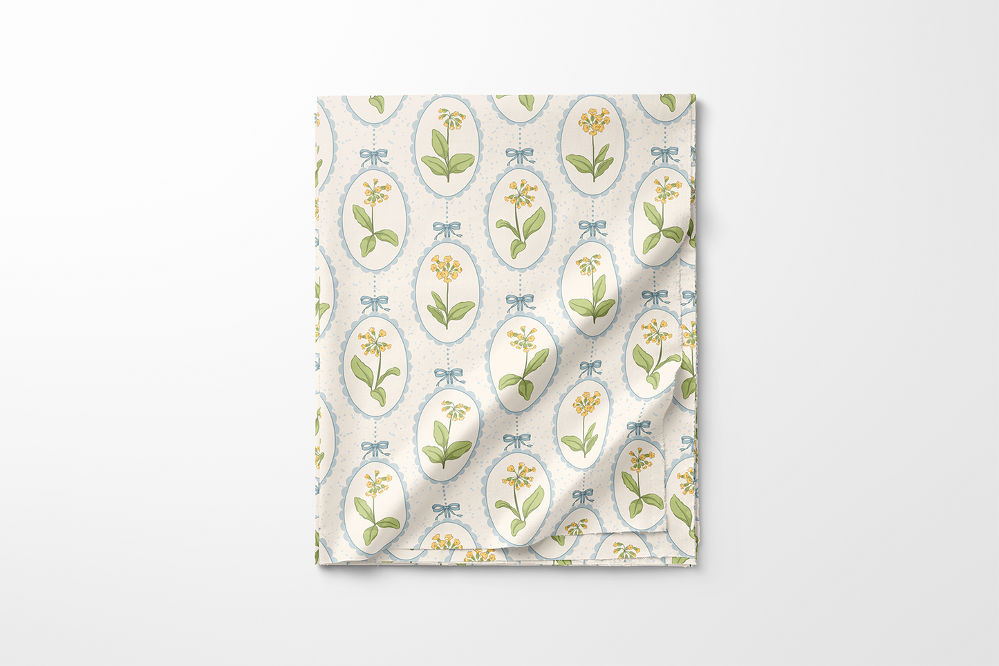 Oval Garden - Flora Fabrics - Summer Collection - Pre Order - BY Meter بالمتر