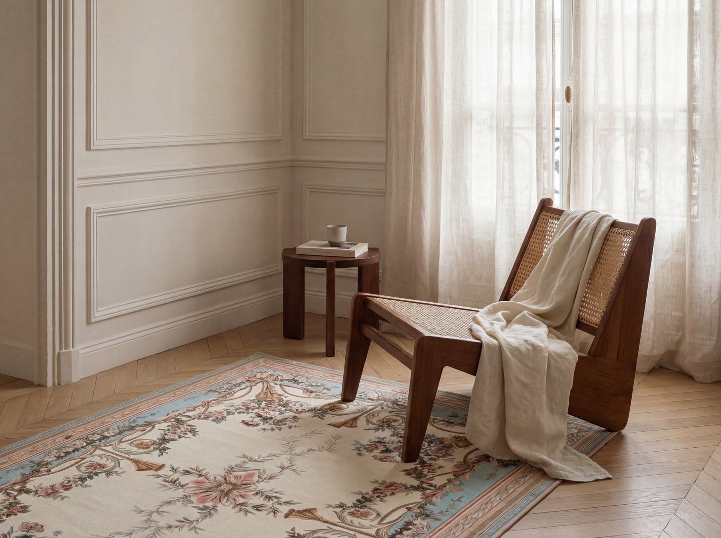 Rosalie Floral Rug – Turquoise