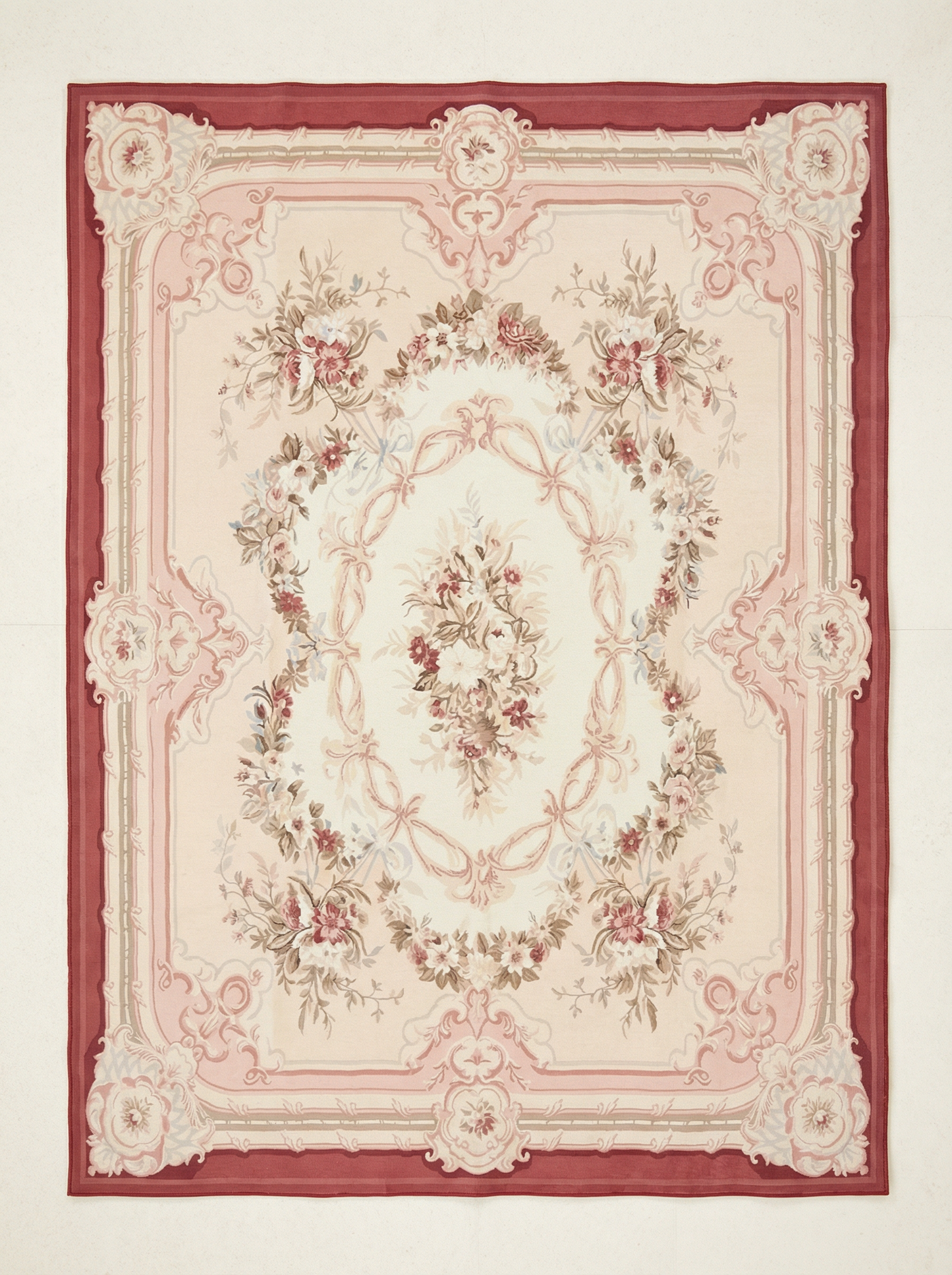 Cream Rose Rug