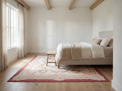 Cream Rose Rug