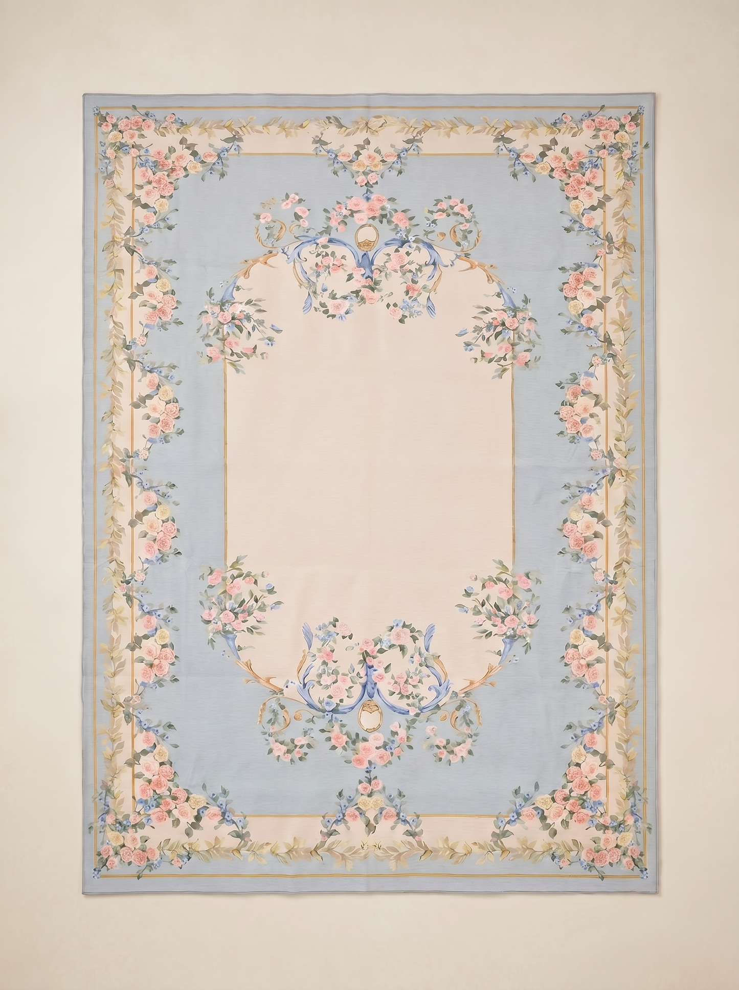 Blue Floral Rug